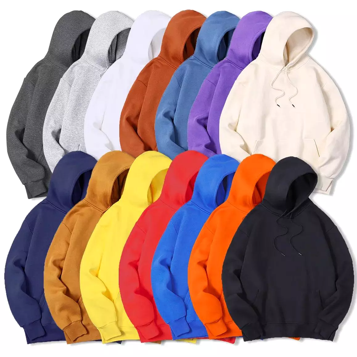 Men Solid Casual Hoodies