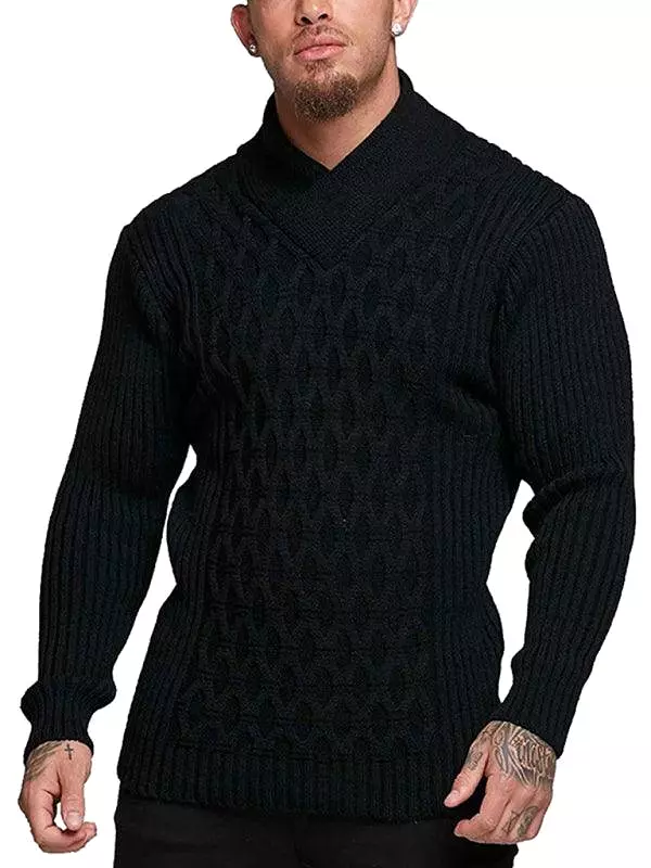 Men Turtleneck Pullover Sweater