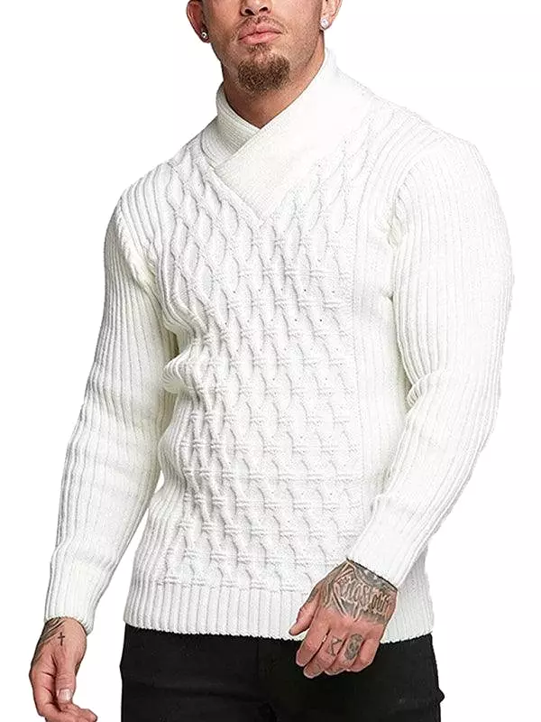 Men Turtleneck Pullover Sweater