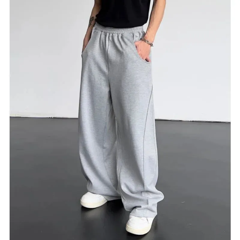 Men's Hip Hop Retro High Waisted Wide Leg Loose Casual Pants