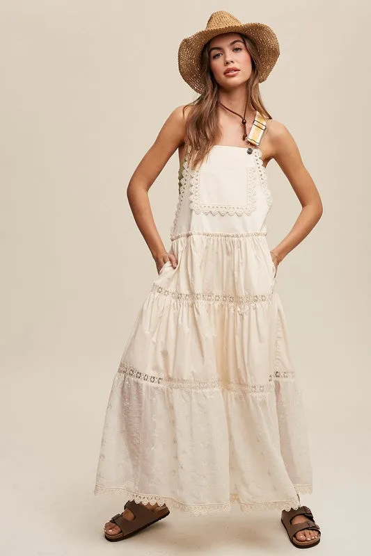 Miranda Lace Overall Maxi Dress