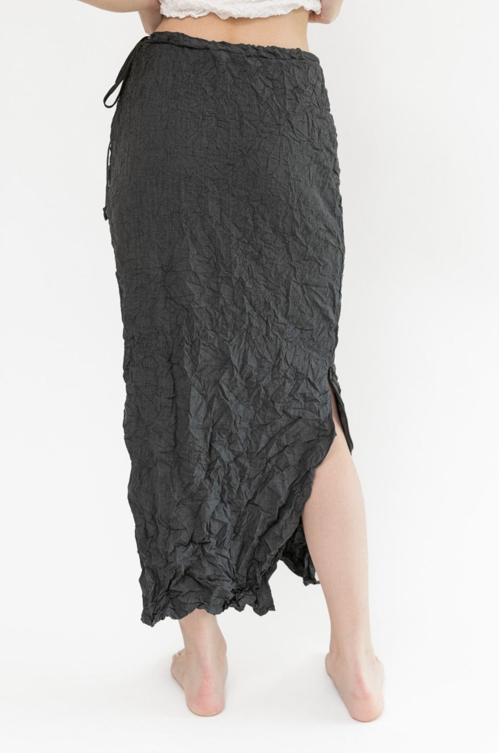 Moth Convertible Column Skirt | Charcoal