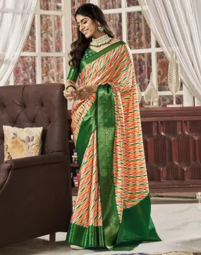 Multi Silk Printed Sarees