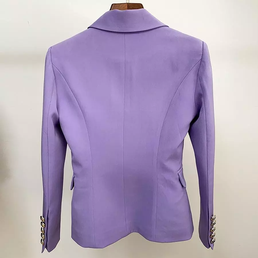 Office Ready Purple Blazer Women - Casual - Plain-Solid