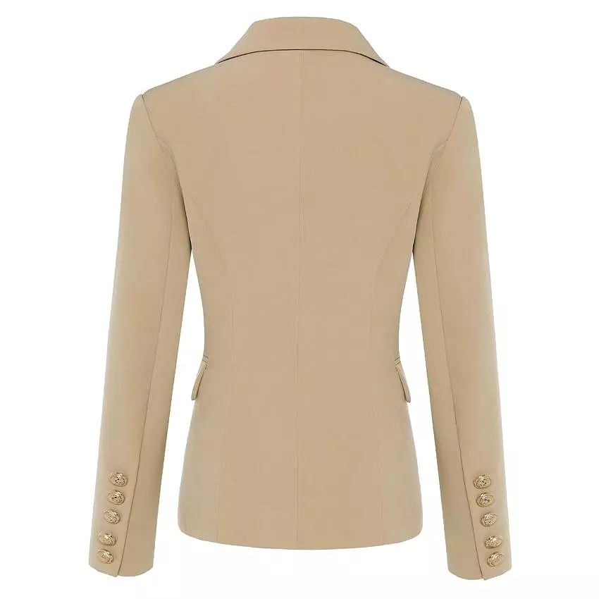 On Duty Khaki Blazer Women - Casual - Plain-Solid