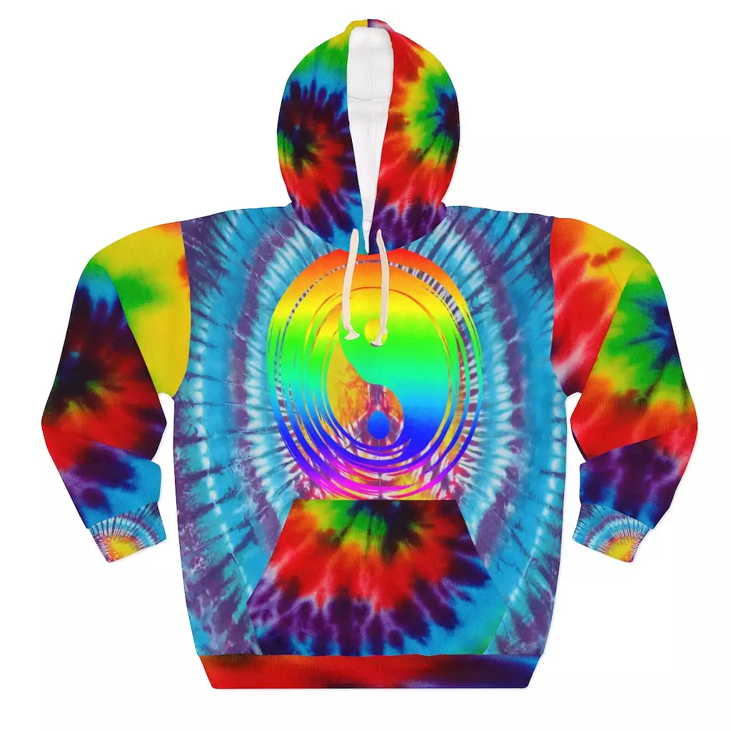 Peace Love Rock 'n Roll (YinYang) Unisex Pullover Hoodie