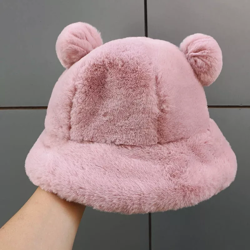 Plush Bear Ear Hat AD12615