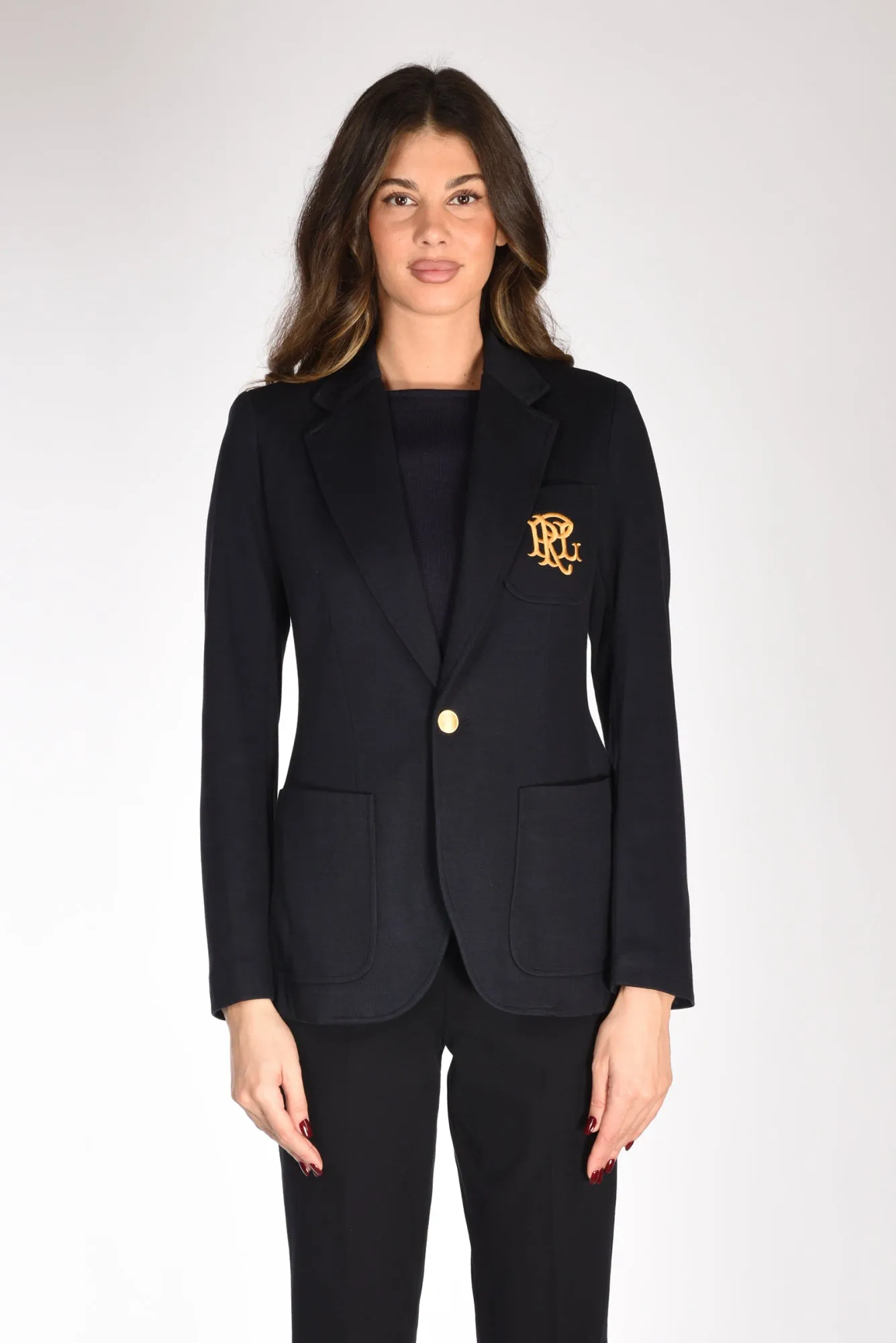 Polo Ralph Lauren Blazer Jaquard Blu Donna