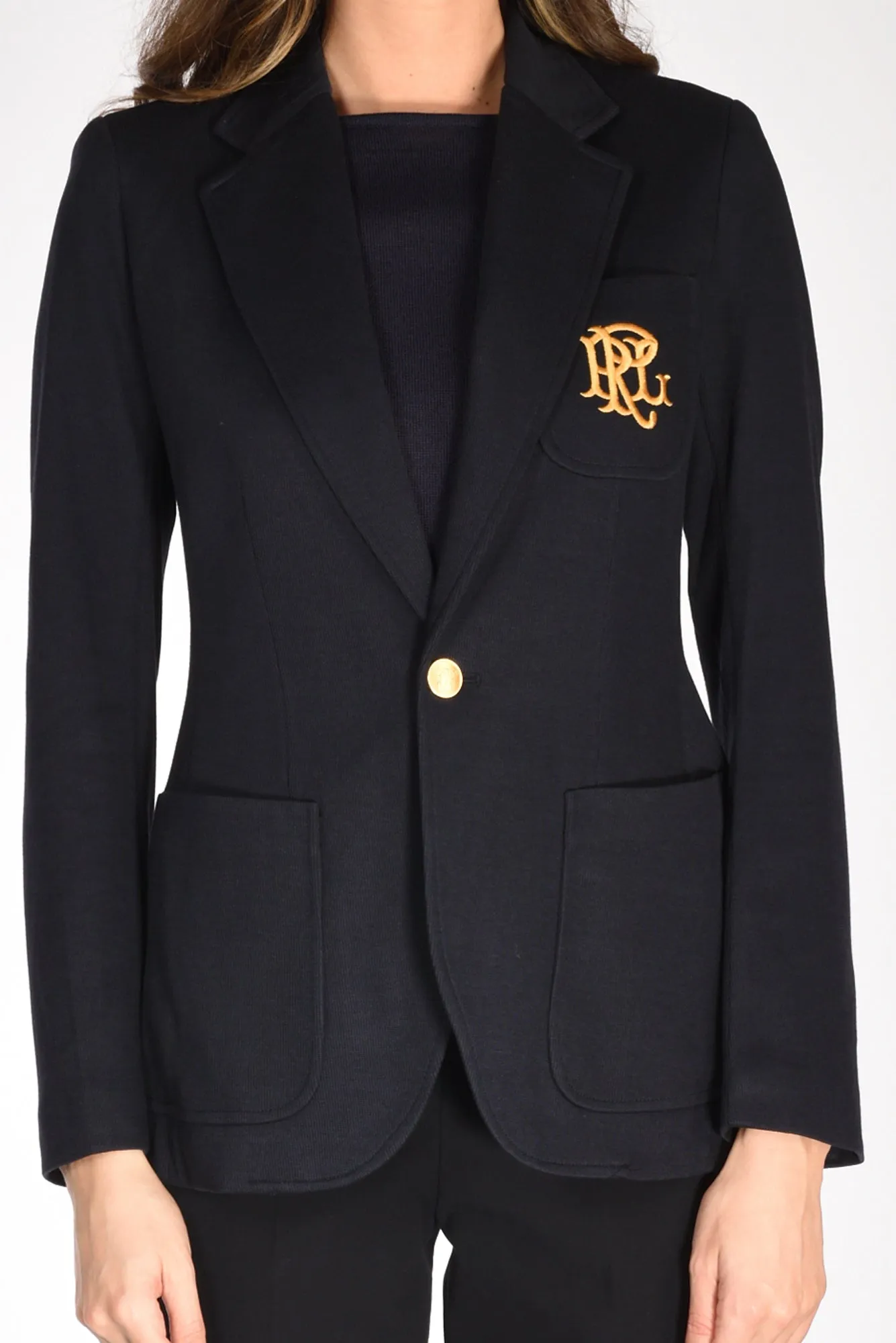 Polo Ralph Lauren Blazer Jaquard Blu Donna