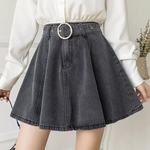 Preppy Denim Skirt AD210021