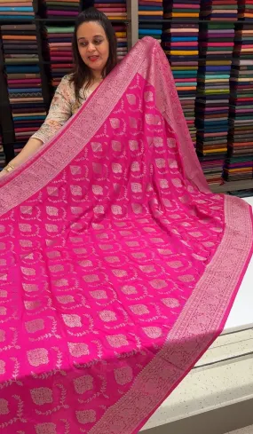 SEMI BANARSI SAREES - IHA 15149