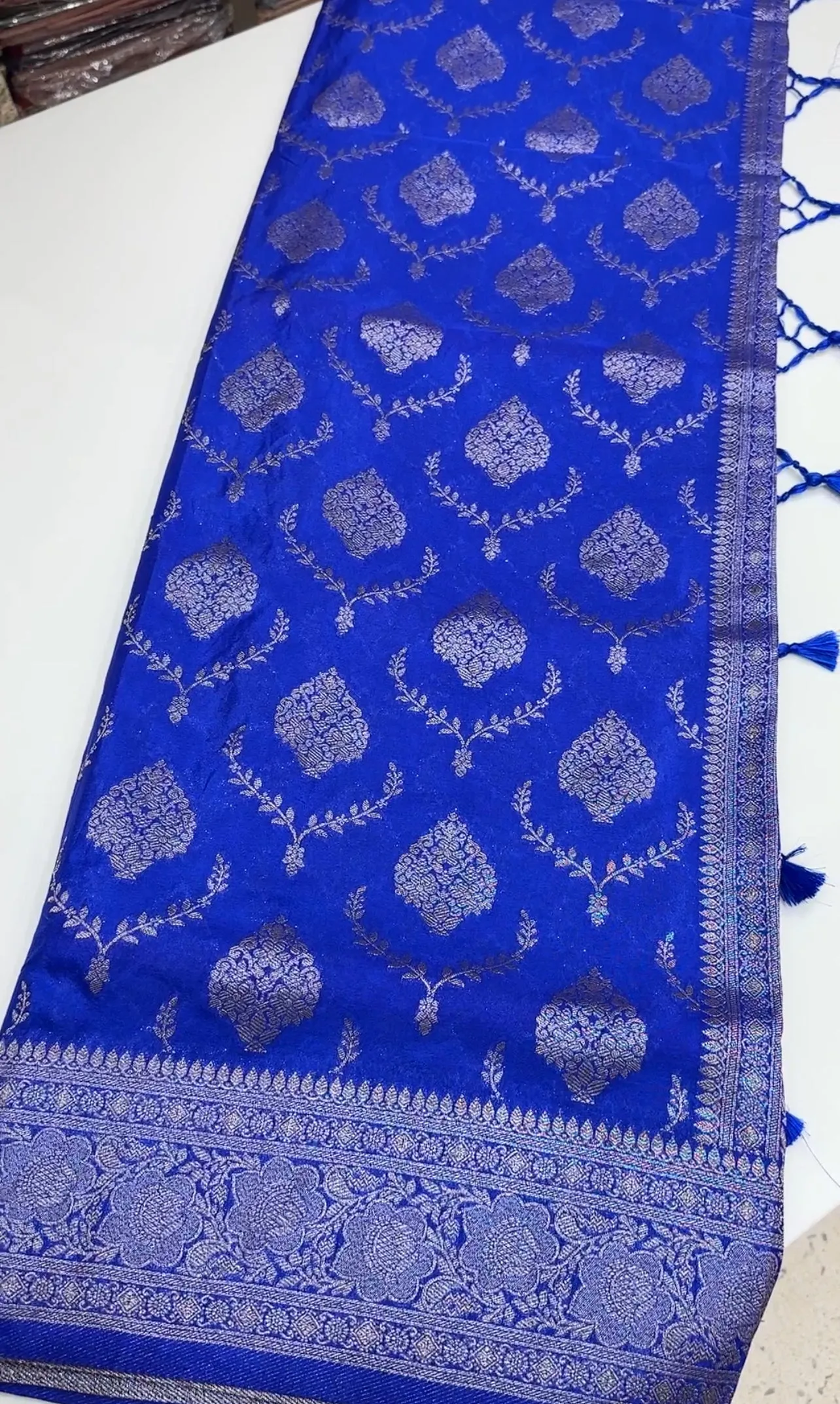 SEMI BANARSI SAREES - IHA 15149