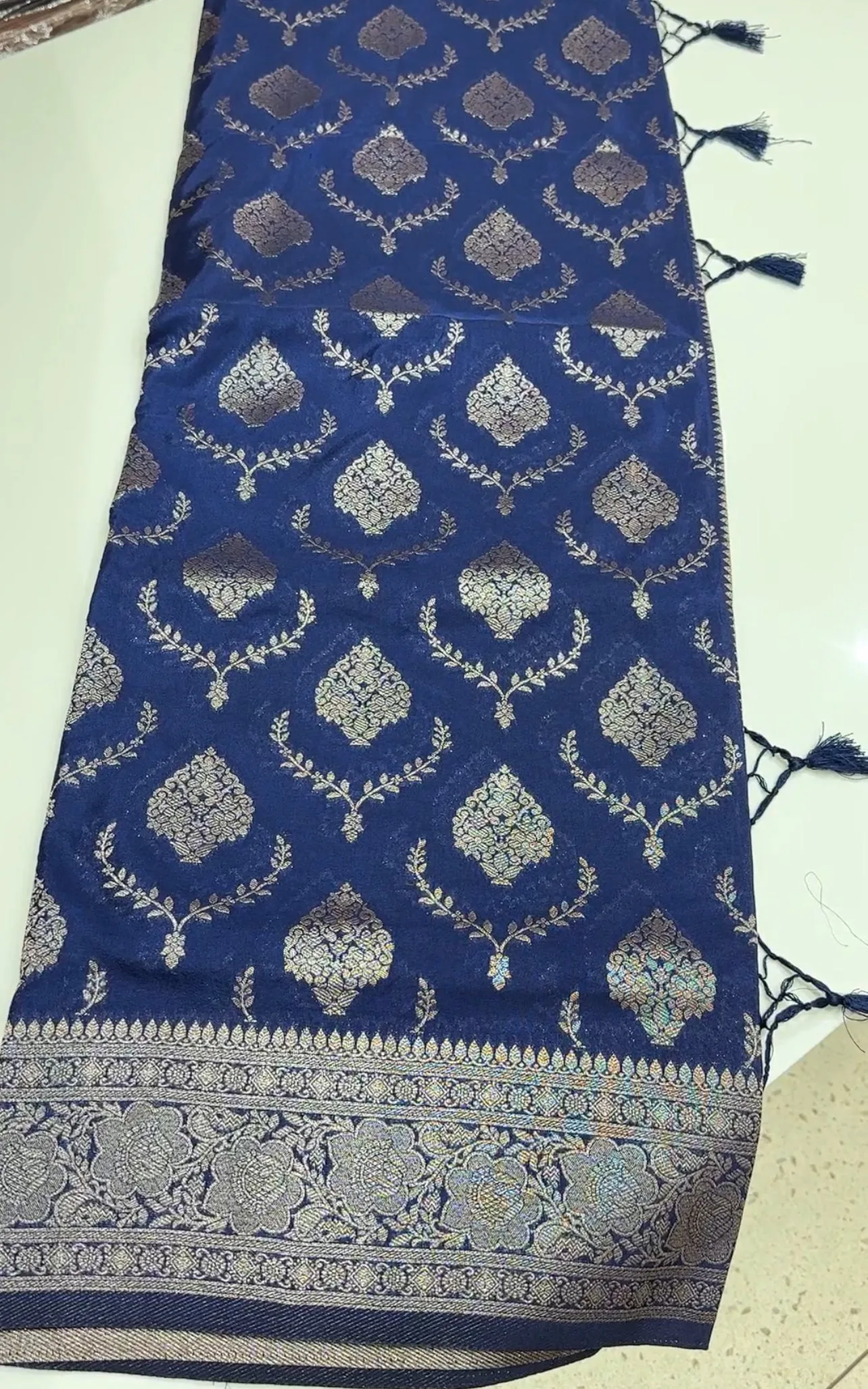 SEMI BANARSI SAREES - IHA 15149