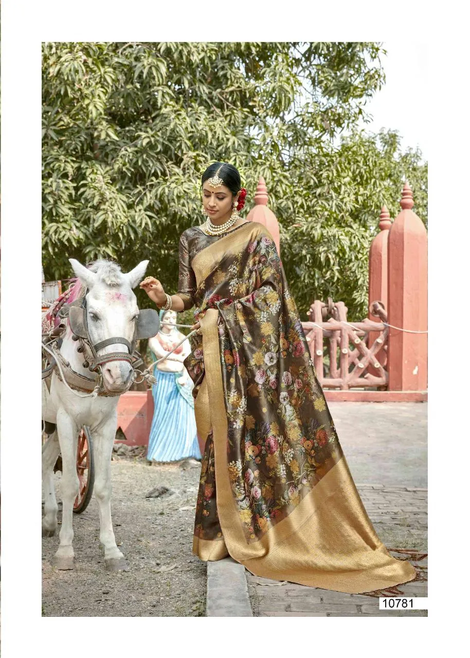 Shakunt Sarees Launched Geetanjali Silk Printed Fancy Designer Sarees