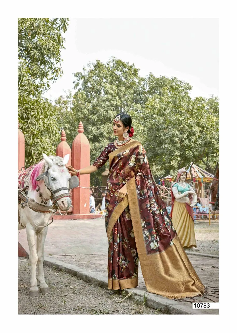 Shakunt Sarees Launched Geetanjali Silk Printed Fancy Designer Sarees