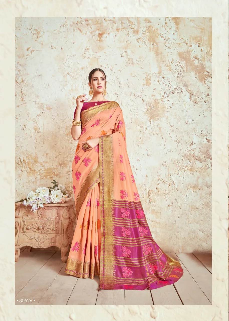 Shangrila Prints Presents Nidhi Silk Fancy Designer Sarees