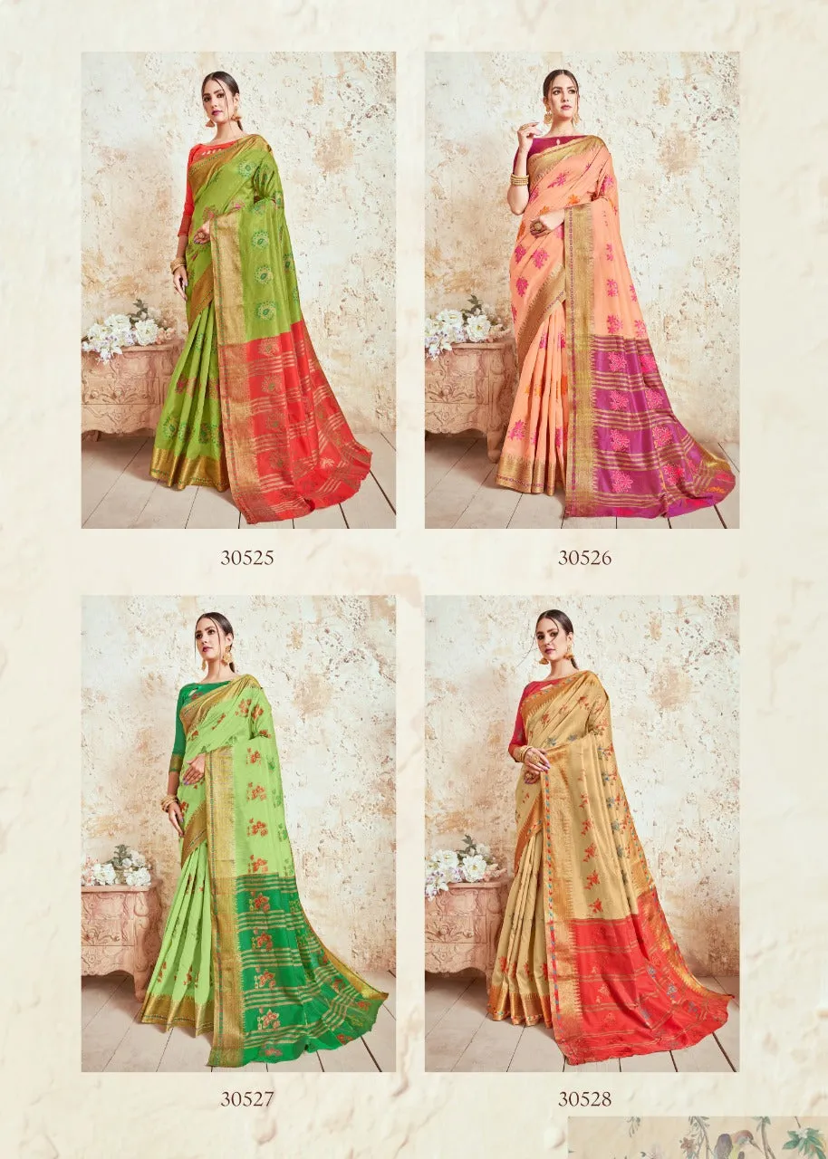 Shangrila Prints Presents Nidhi Silk Fancy Designer Sarees