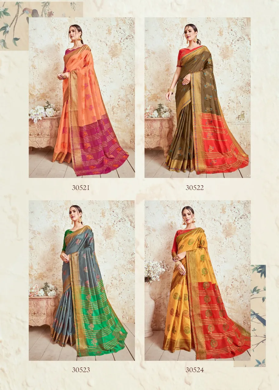 Shangrila Prints Presents Nidhi Silk Fancy Designer Sarees