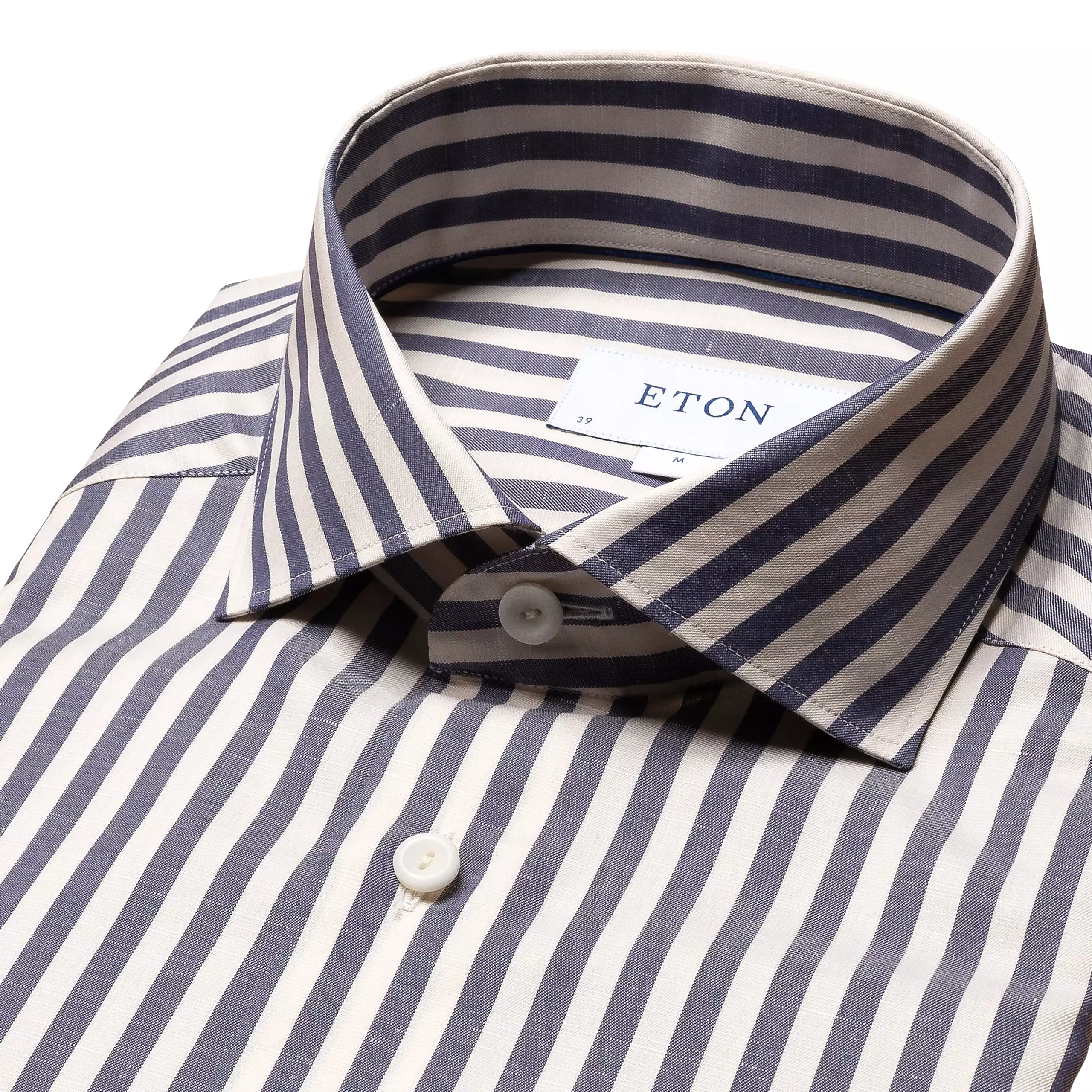 Slim Fit - Striped Cotton-Linen Shirt