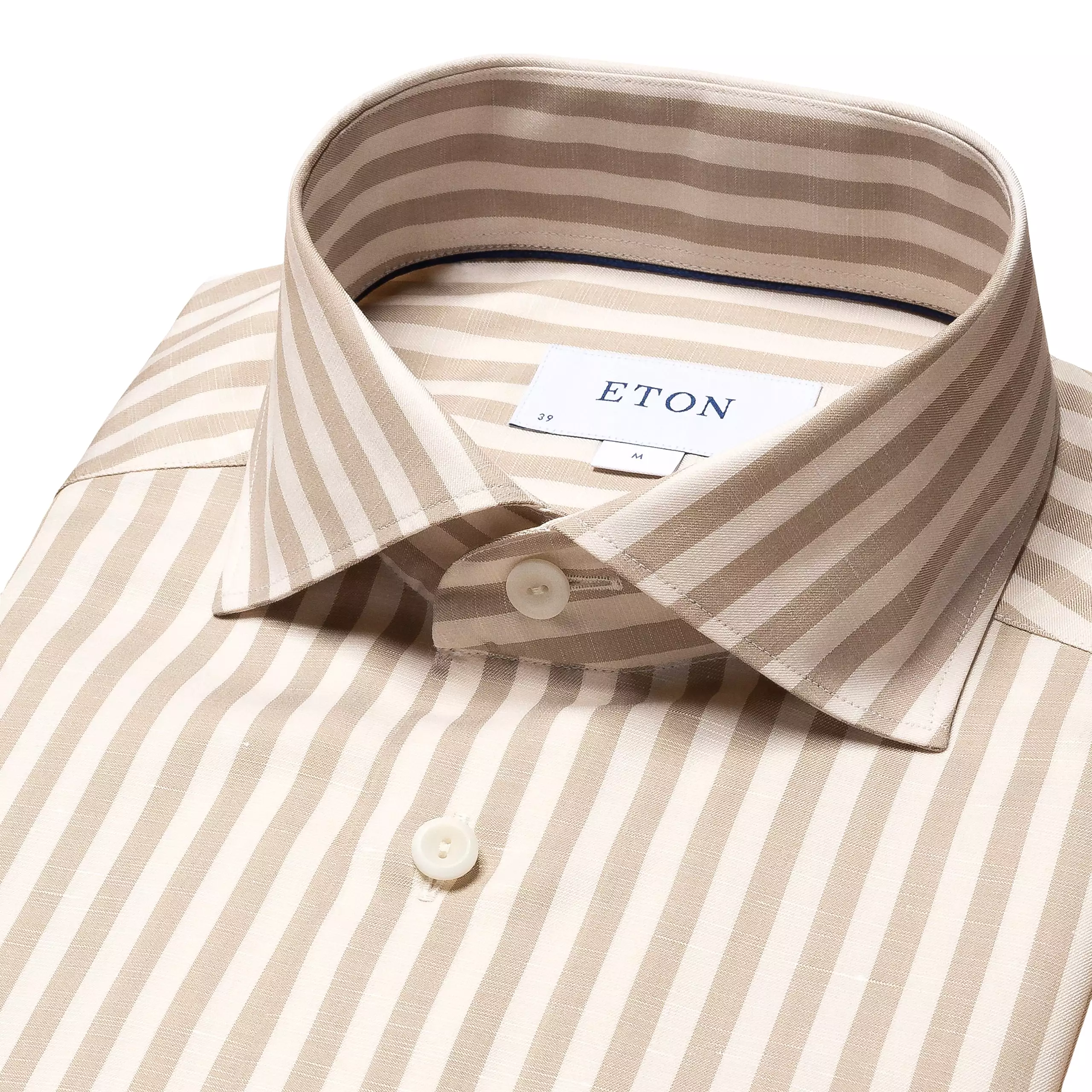 Slim Fit - Striped Cotton-Linen Shirt