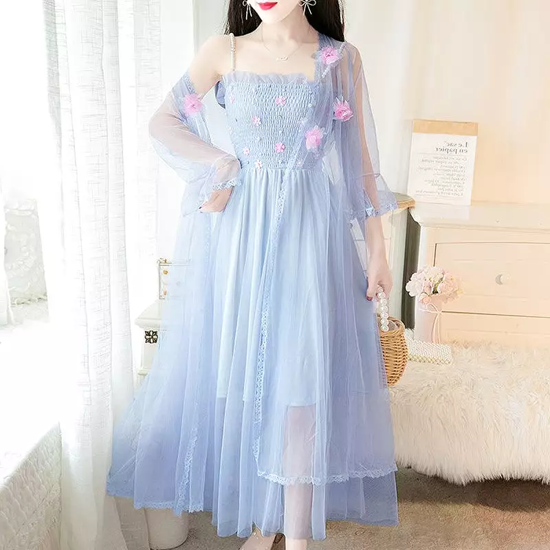 Sweet Lace Flowers Dress AD210202