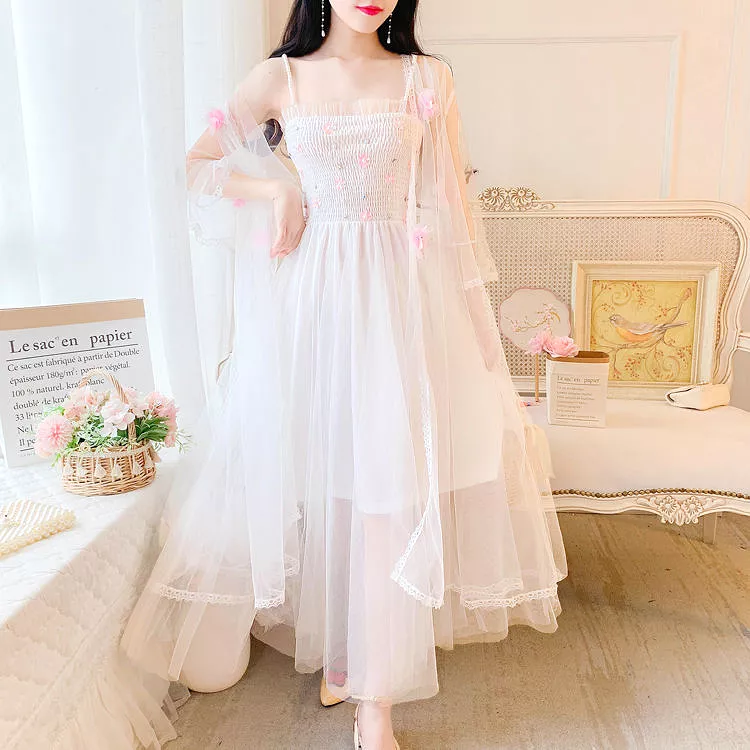 Sweet Lace Flowers Dress AD210202