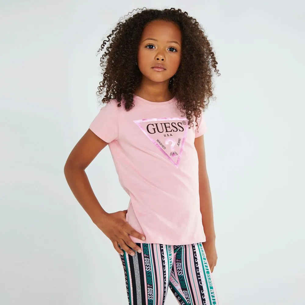 Teen Pink Logo Leggings