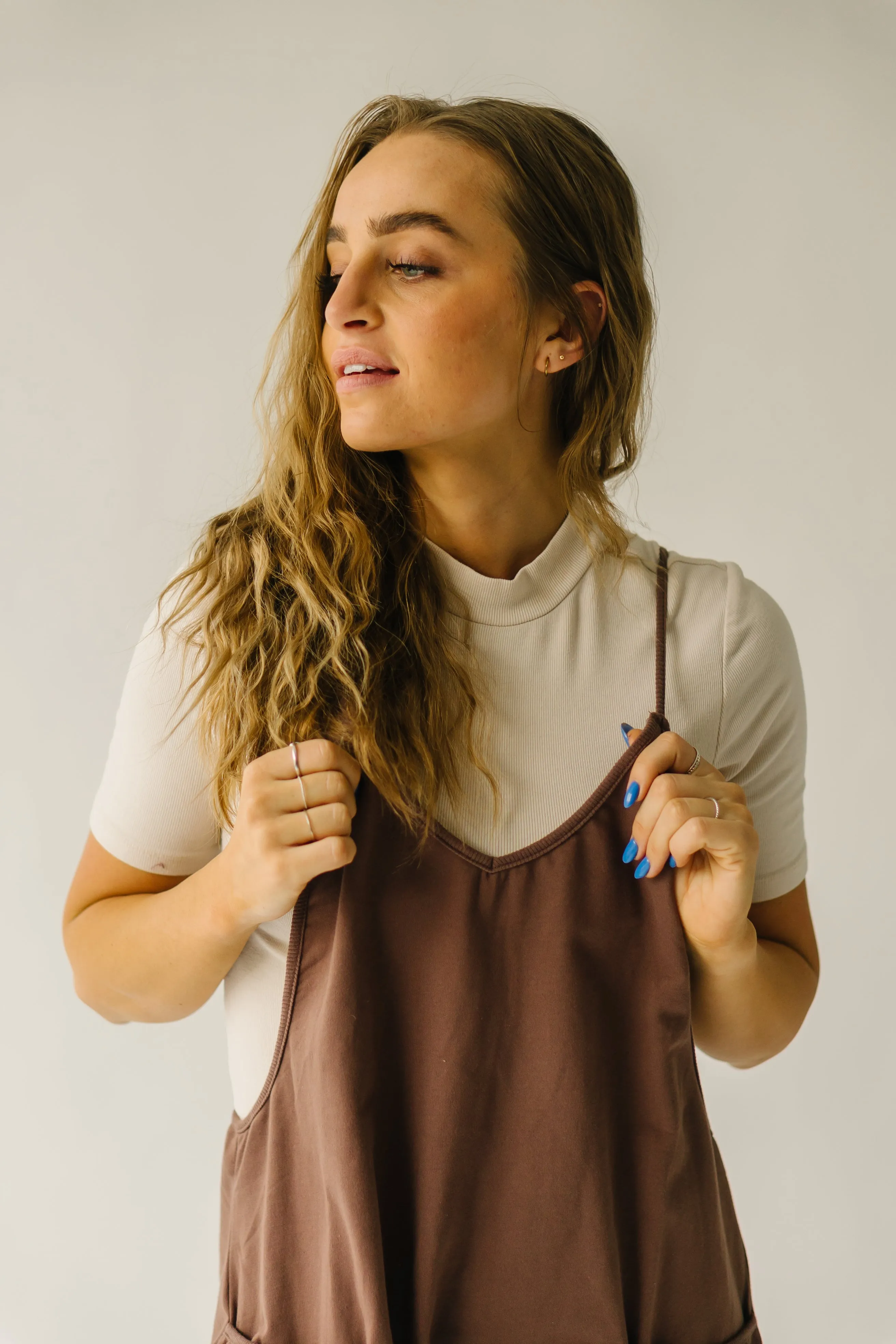 The Koren Oversized Jumpsuit in Mocha