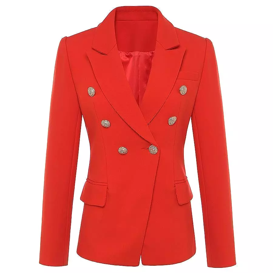 The Optimistic Double Breasted Blazer Women - Formal-Business - Plain-Solid