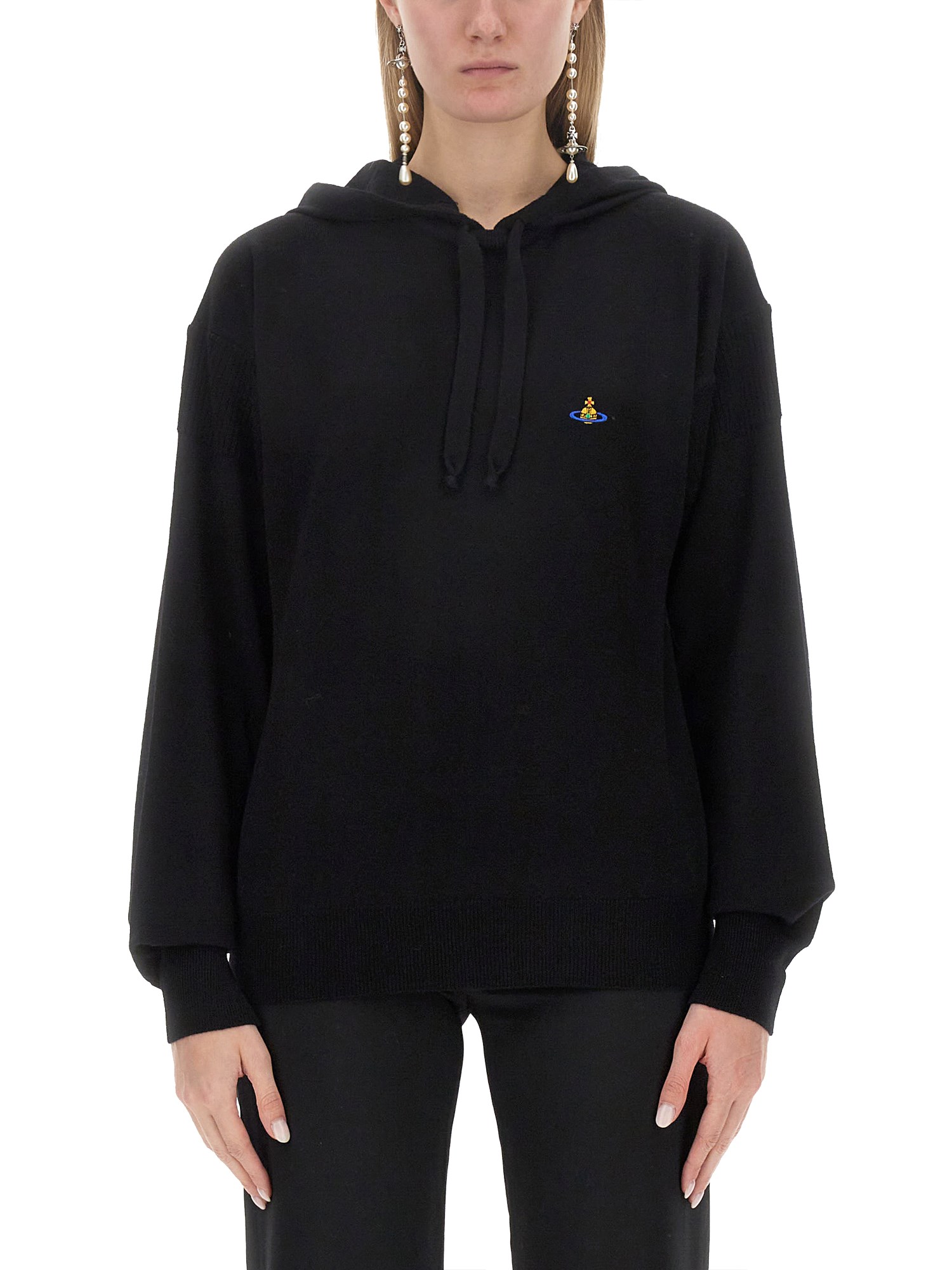 VIVIENNE WESTWOOD    WOOL SWEATSHIRT WITH LOGO