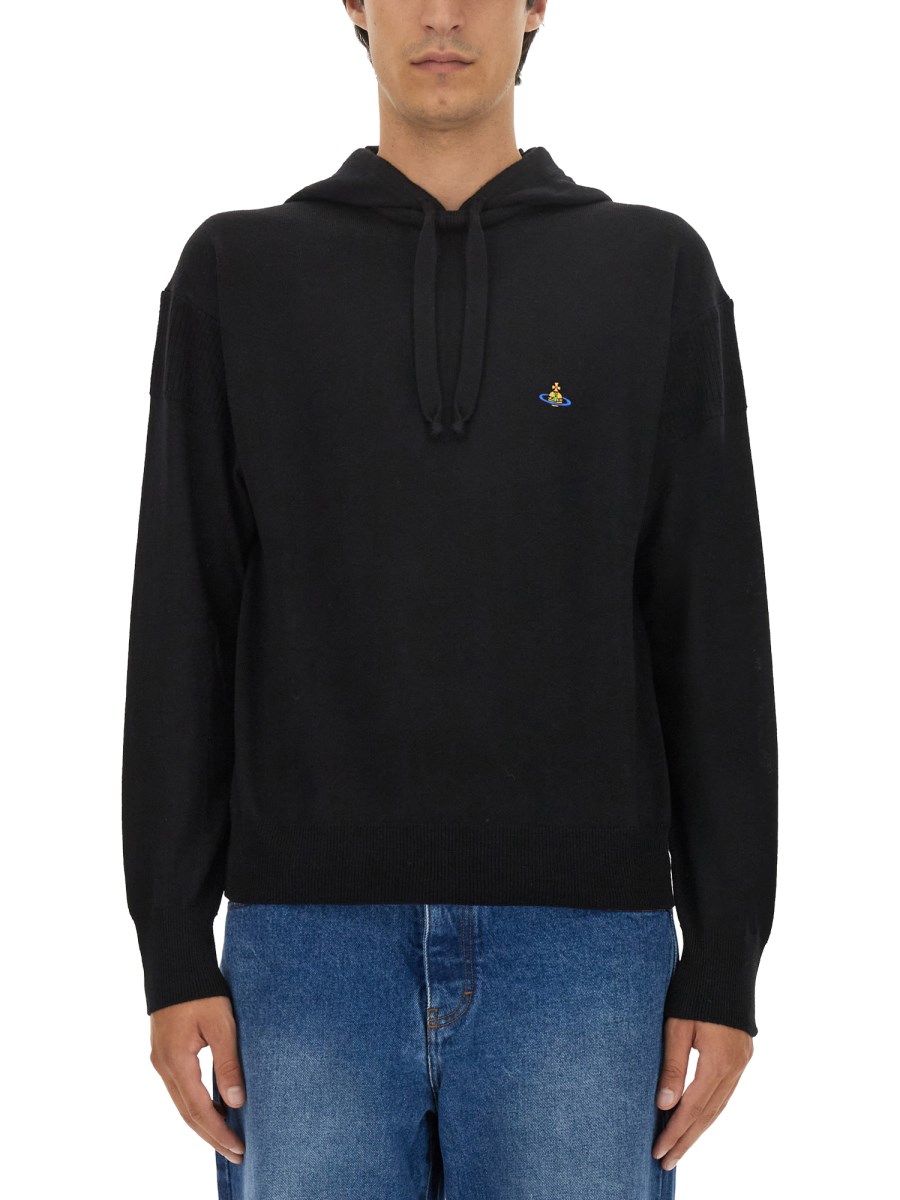 VIVIENNE WESTWOOD    WOOL SWEATSHIRT WITH LOGO