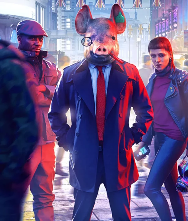 Watch Dogs Legion Pig Peacoat Coat | William Jacket