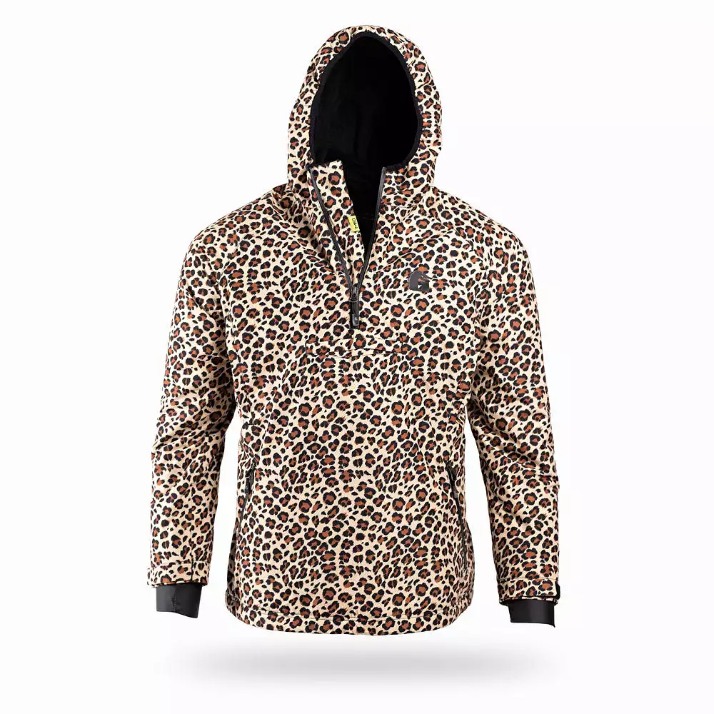 Waterproof 1/2 Zip Bog Fishing Hoodie | Womens - Leopard/Black by Gator Waders