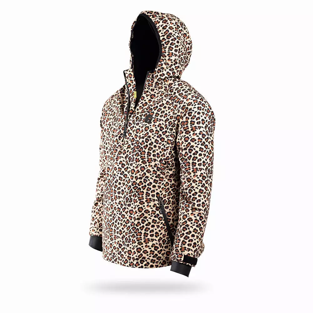 Waterproof 1/2 Zip Bog Fishing Hoodie | Womens - Leopard/Black by Gator Waders