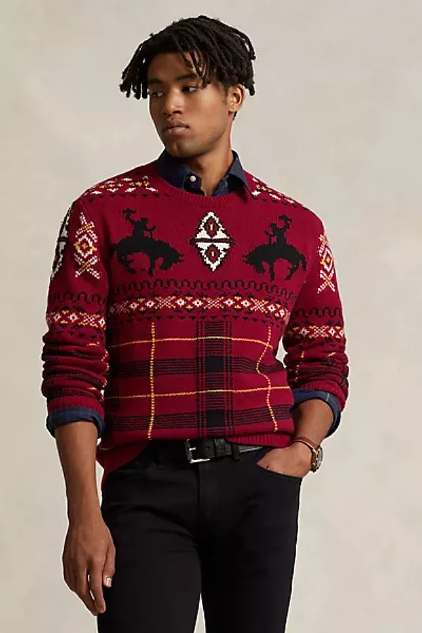 Western-Inspired Fair Isle Sweater