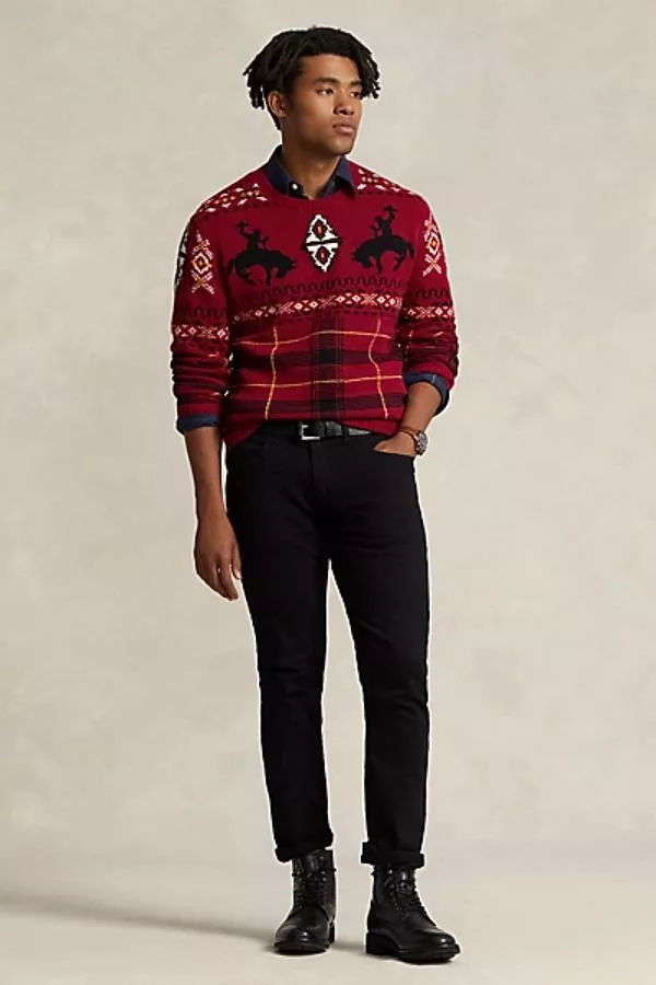 Western-Inspired Fair Isle Sweater