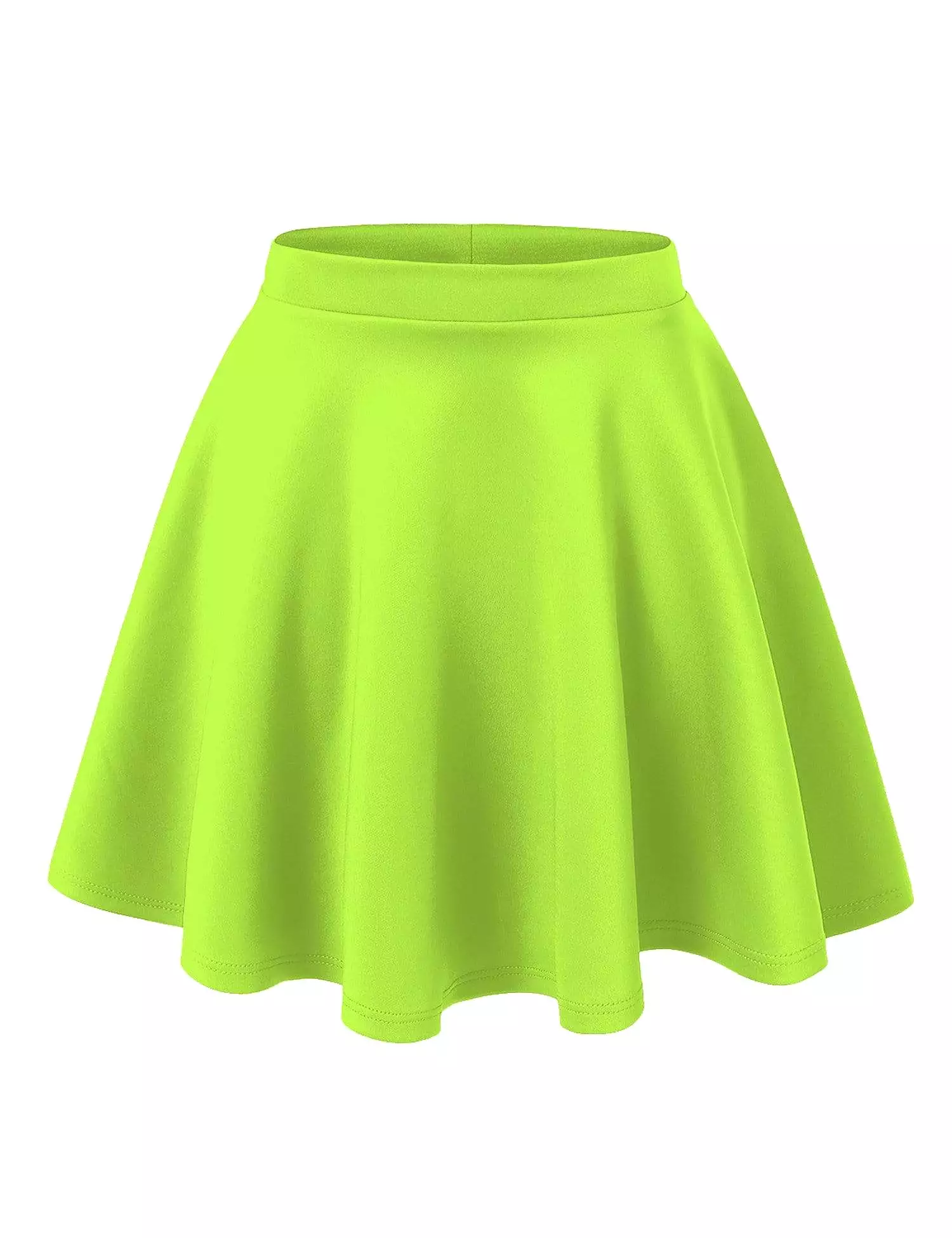 Women's Basic Versatile Stretchy Flared Casual Mini Skater Skirt