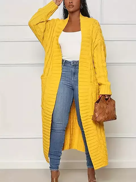 Women's  Long Open Front Cardigan