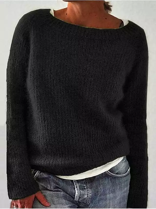 Your New Go-To Color Block Knit Sweater for Women